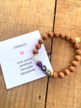 Load image into Gallery viewer, “Strength “ intention bracelet
